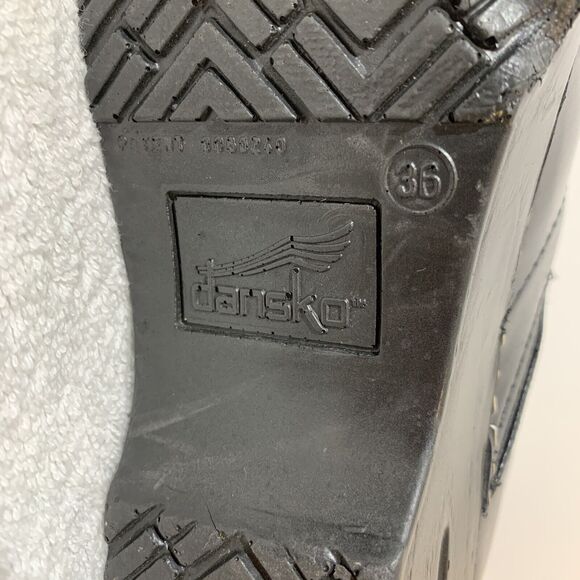 Dansko Cabrio Black Clogs Womens 36 USA 5.5-6 Nursing Shoes - Picture 8 of 9